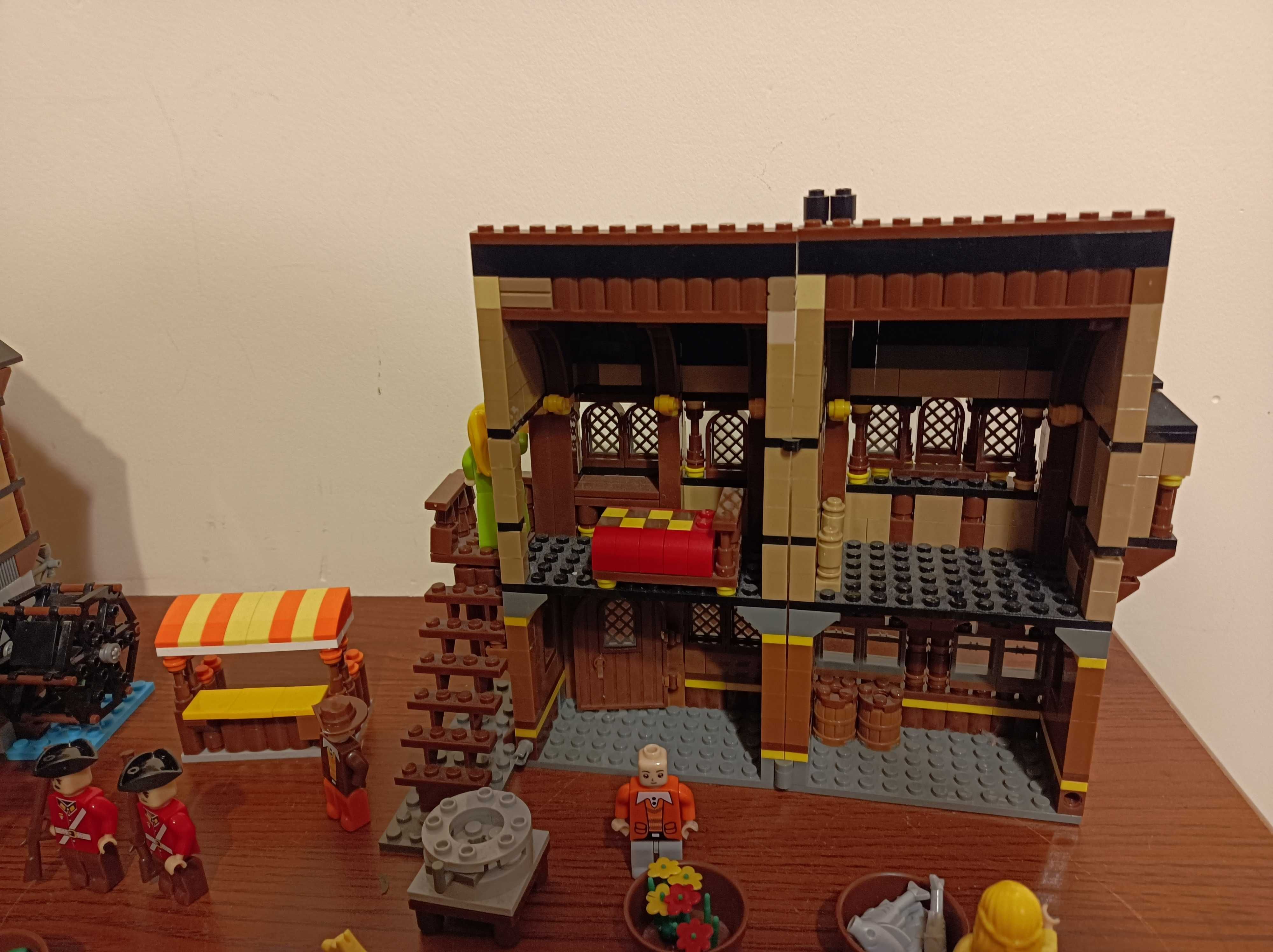 Zestaw klocki średniowieczny rynek podobne do Lego 10193