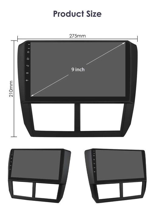 Radio Android 12  Subaru Forester 3 SH 2007/2013r Impreza GH GE PROM