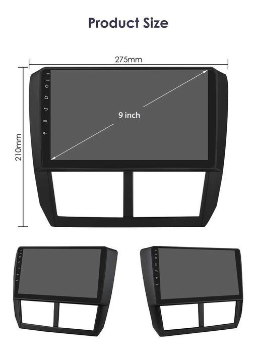 Radio Android 12  Subaru Forester 3 SH 07-13r Impreza GH GE 2