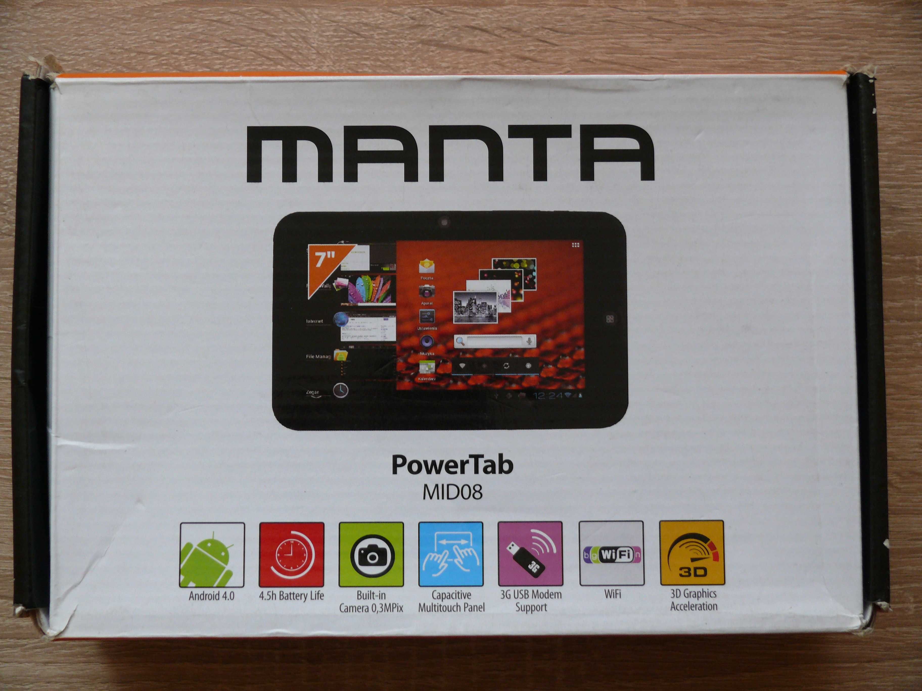 Tablet Manta 7" MID08 + klawiatura ART