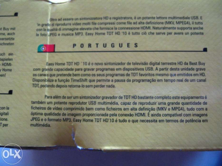 Aparelho TDT,topo de gama. Com grande mais valia de funções adicionais