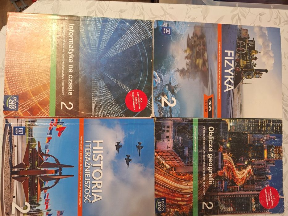 Podręczniki, karty pracy klasa 2 liceum I technikum