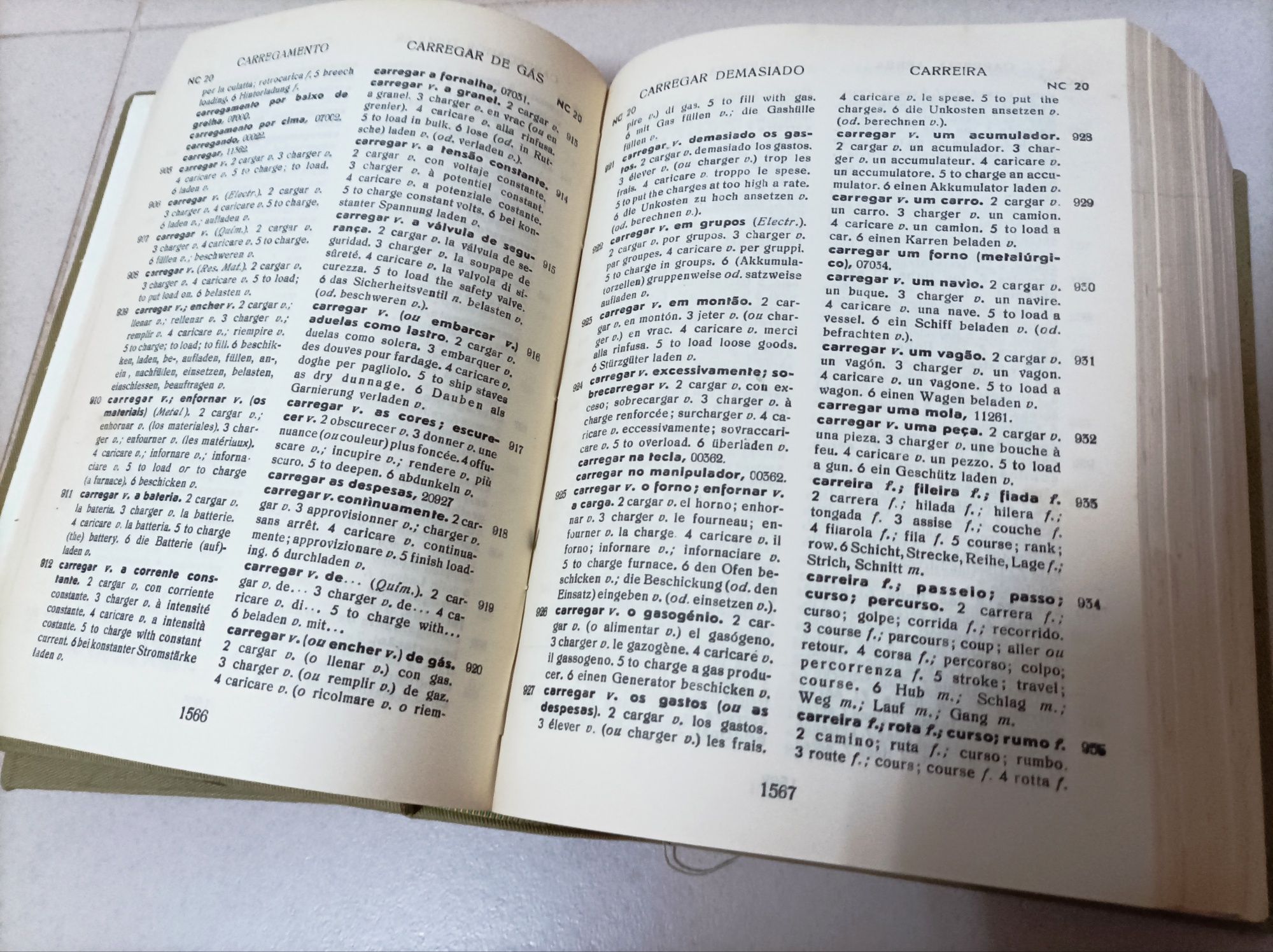 Dicionários antigos para efeitos decorativos (vintage)