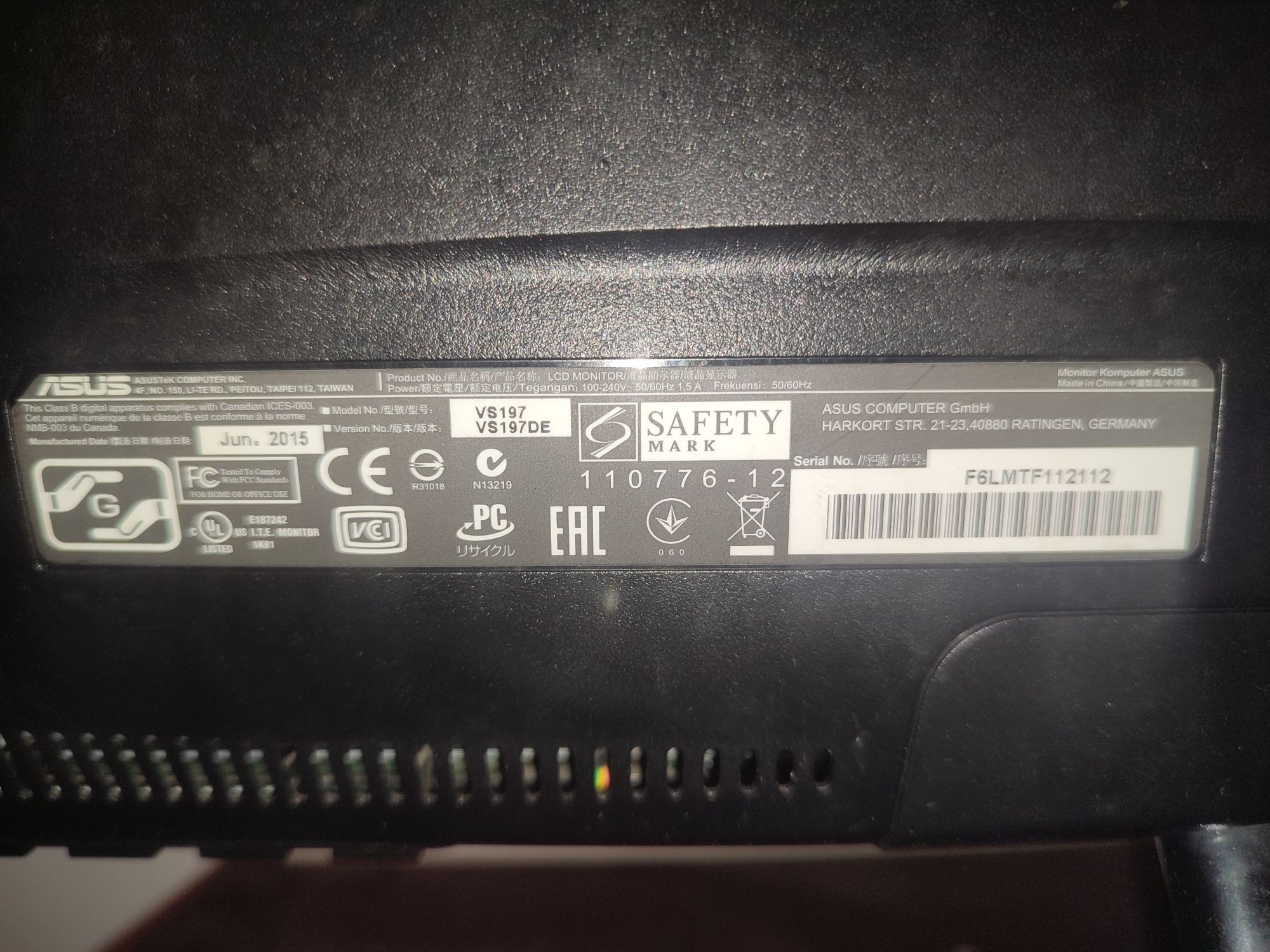 Monitor Komputer Asus