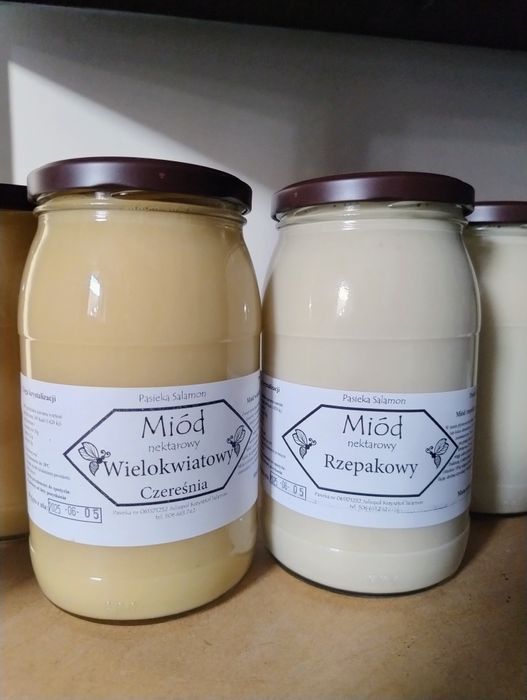 Miód czereśniowy i rzepakowy