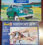 Kit anos 80. Revell e Heller.