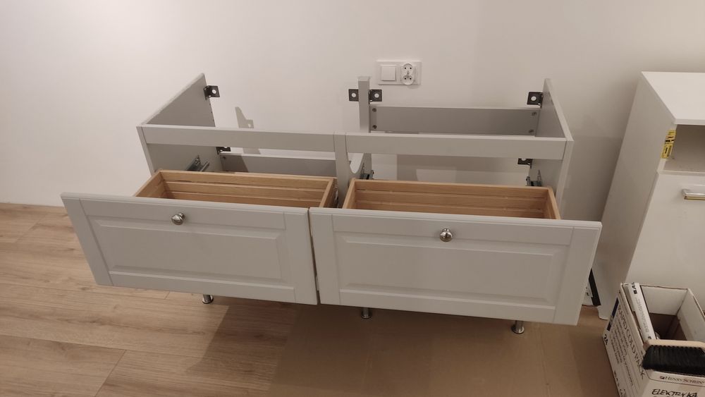 Mniej niż 50% ceny, szafka łazienkowa Ikea 120cm, 4 szuflady