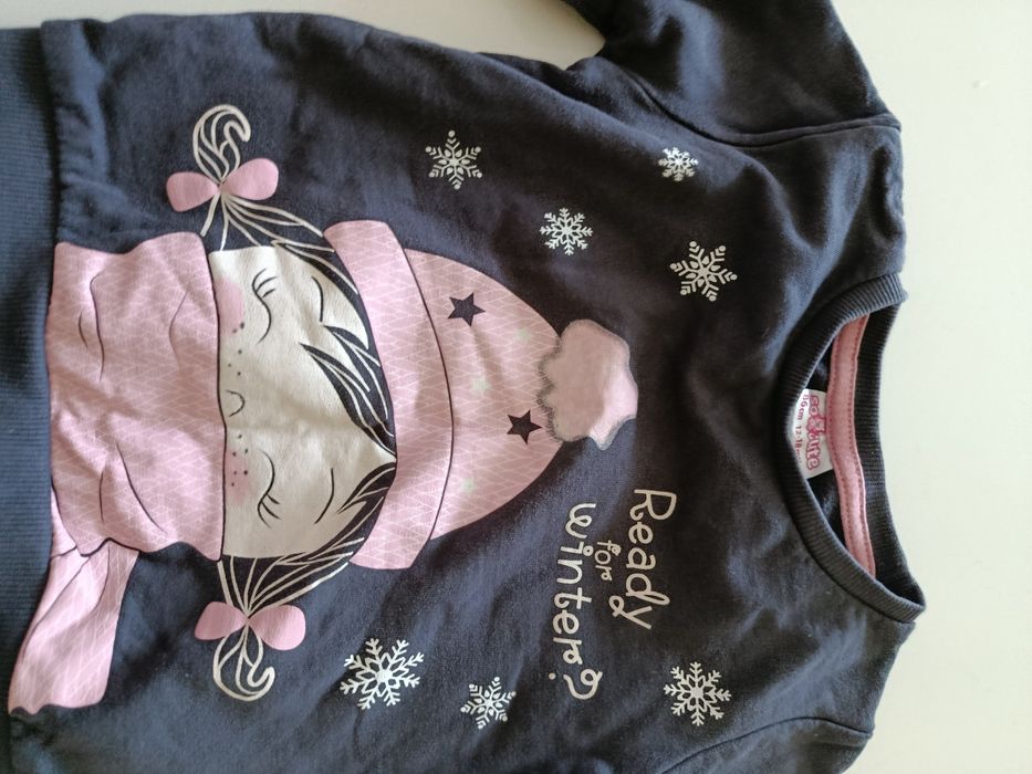 Bluza zimowa, świąteczna, rozniar 86
