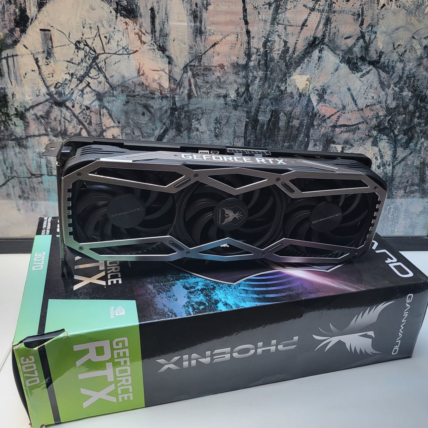3 wentylatory RTX 3070 Phoenix OC GAINWARD karta graficzna RGB