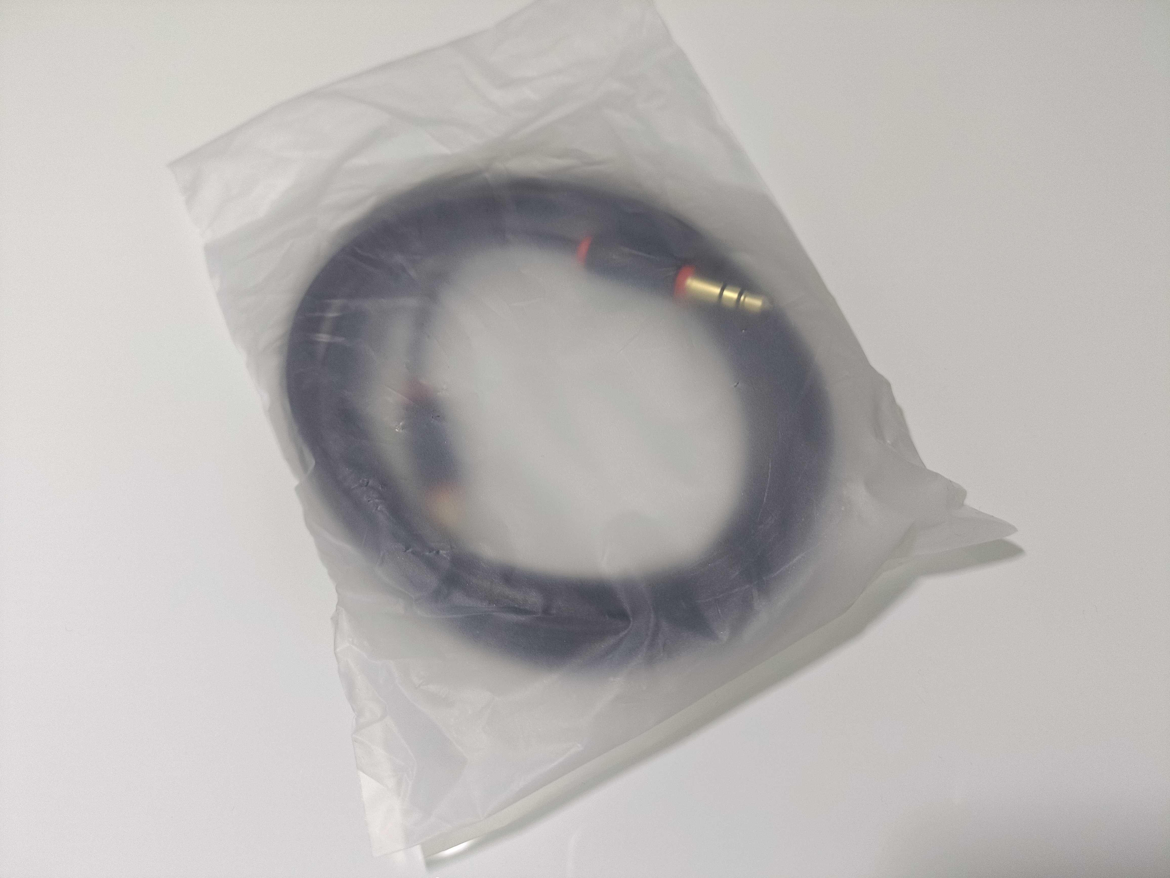 Wtyczka Jack stereo 2 x 3,5 mm Długość 3 m. Czarna Nowa Tanio