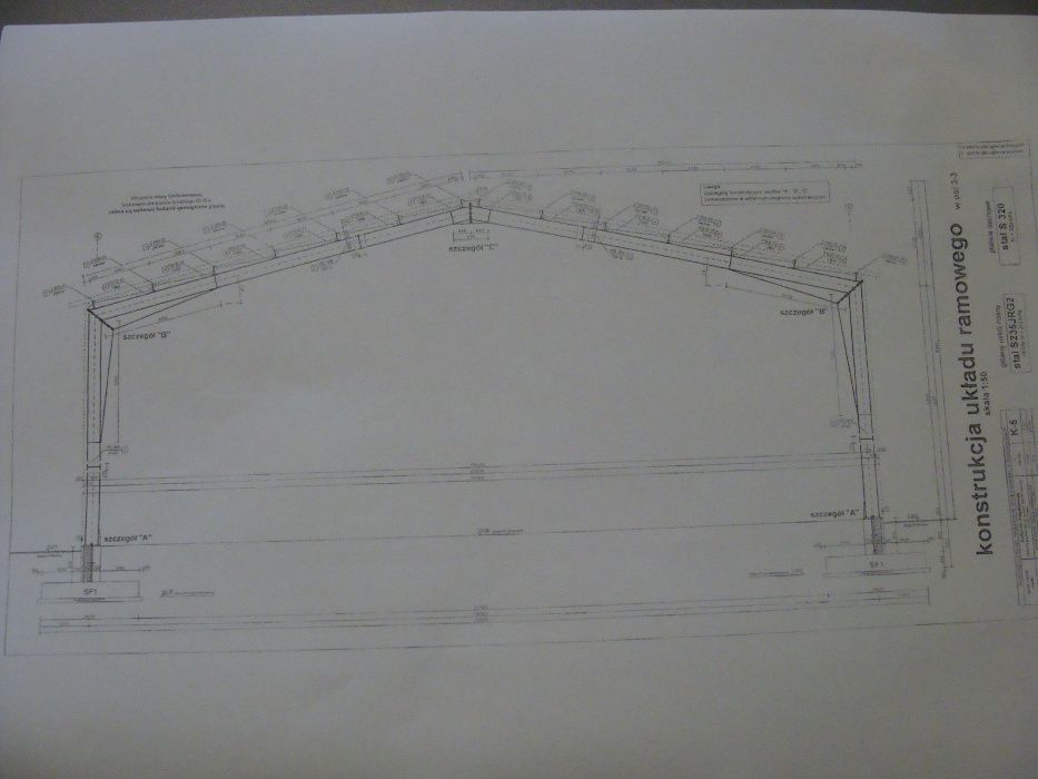 Konstrukcja stalowa hala wiata magazyn 20 x 54 x 6,2