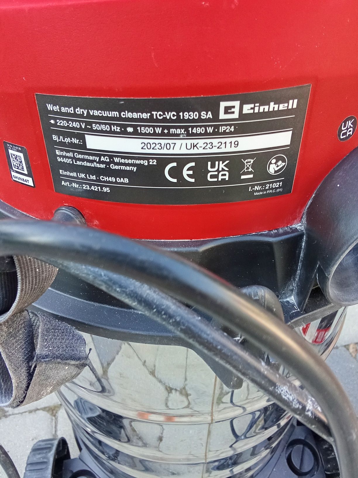 Пилосос будівельний Einhell