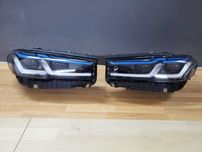 Фары full Led в стиле LCI LASER на BMW 5 G30 2017-2020 г. оптика г30