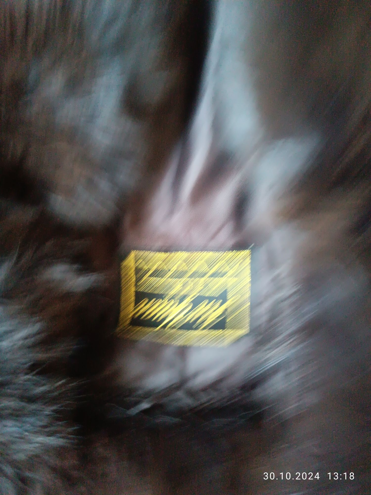 Futro z norek brąz czarny