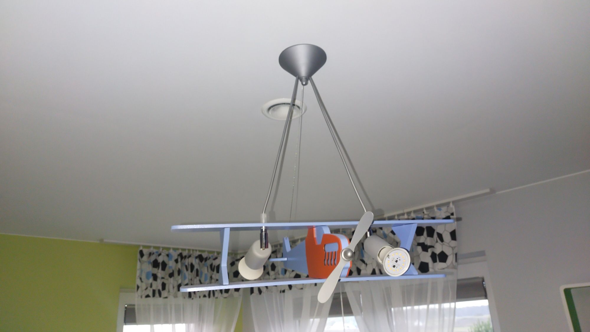 Żyrandol lampa oświetlenie samolot dla dzieci