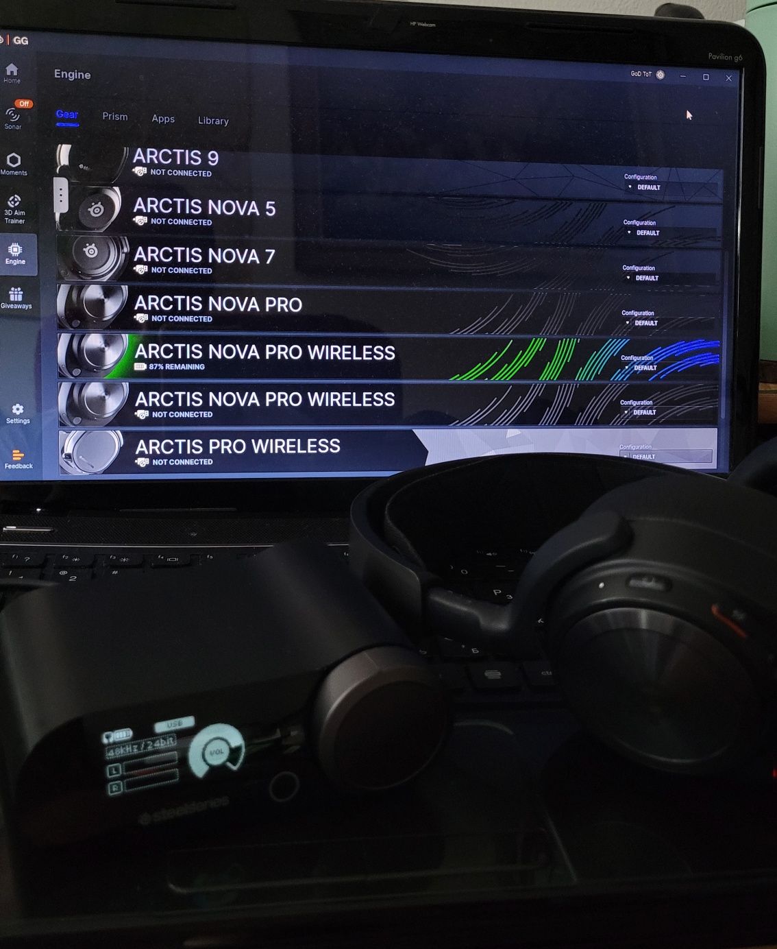 SteelSeries Arctis Nova Pro Wireless Słuchawki bezprzewodowe