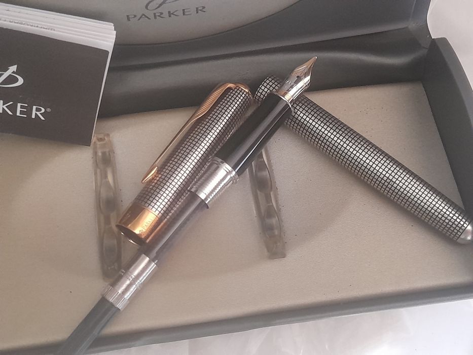 Caneta tinteiro Parker Sonnet prata 925