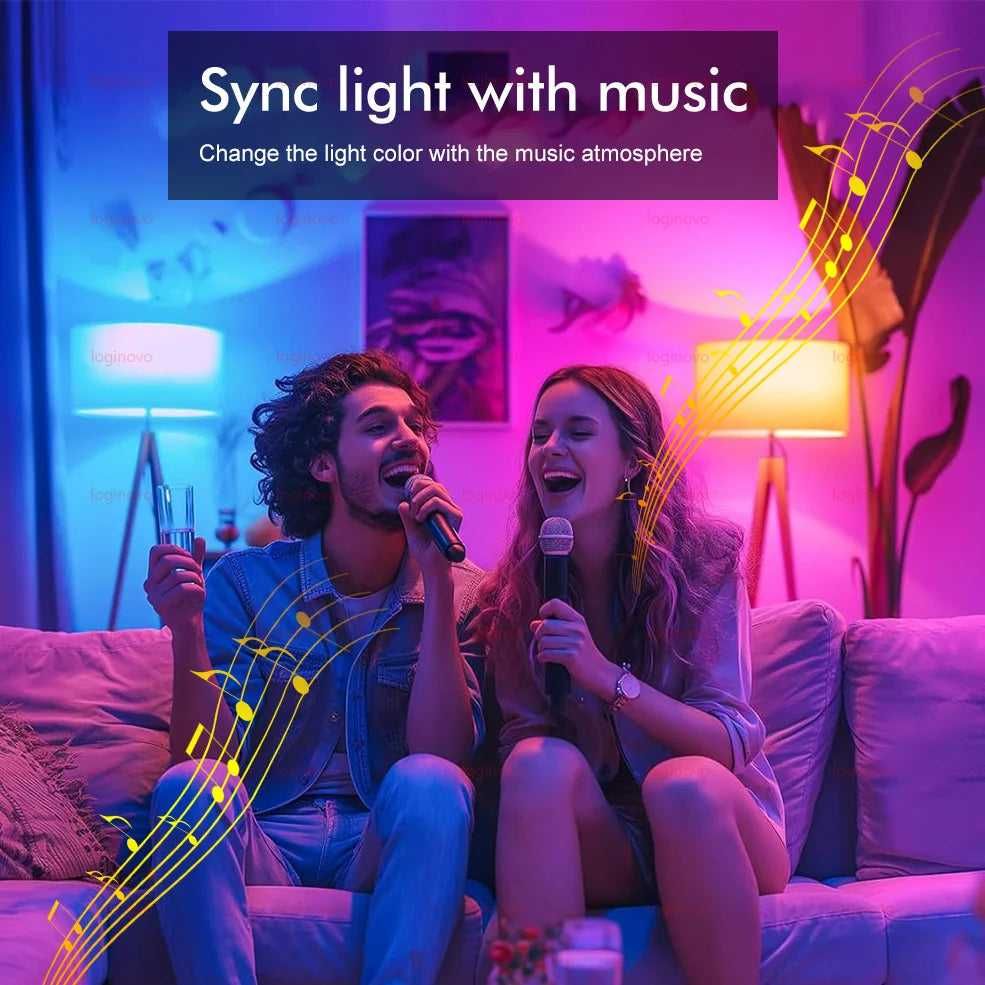 Lâmpada LED Inteligente E27 RGB – Luz Multicolor
