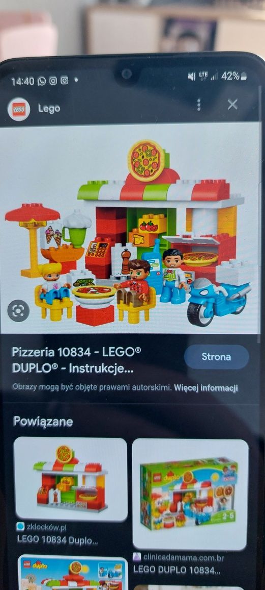 Lego Duplo Zestaw Pizzeria 10834