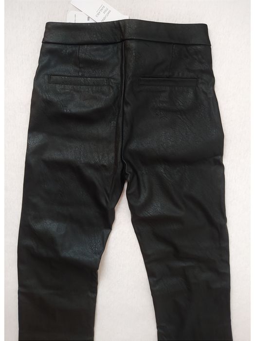 Spodnie z imitacji skóry XXS 32 przed kostkę