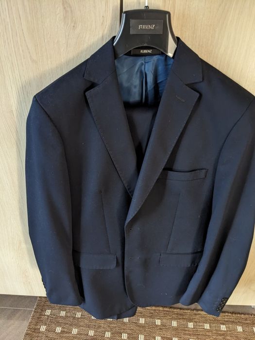 Granatowy garnitur Kubenz - Slim