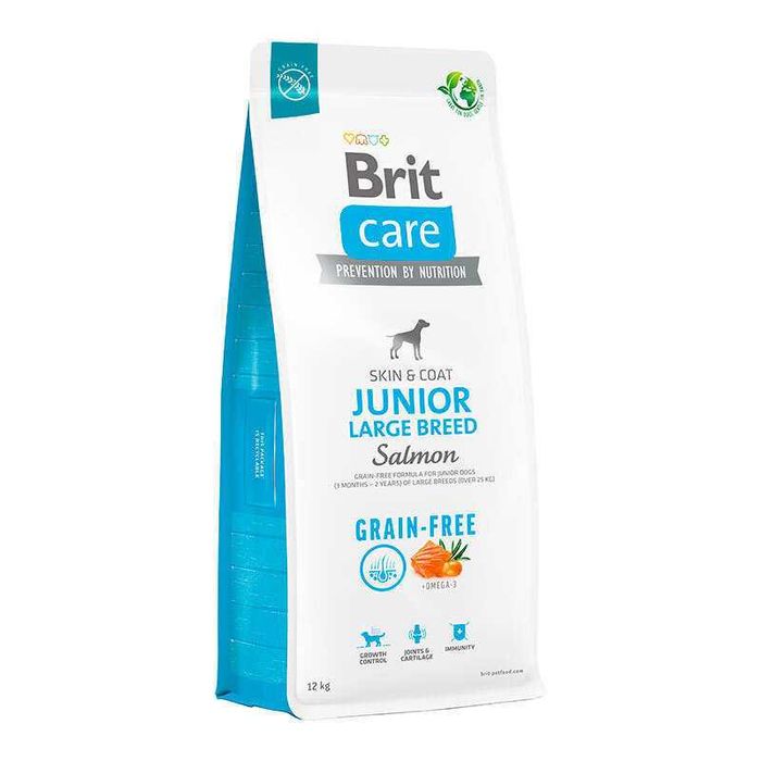 Brit Care Dog GF Junior Large 12кг з лососем для цуценят крупних порід