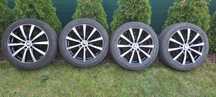 Super stan! Alufelgi jak nowe! Koła letnie 8Jx18, 5x112, Continental E