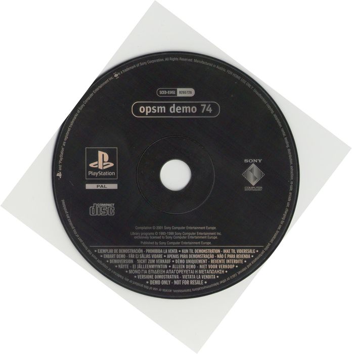 Demos PS1 e PS2 PlayStation 1 e PlayStation 2