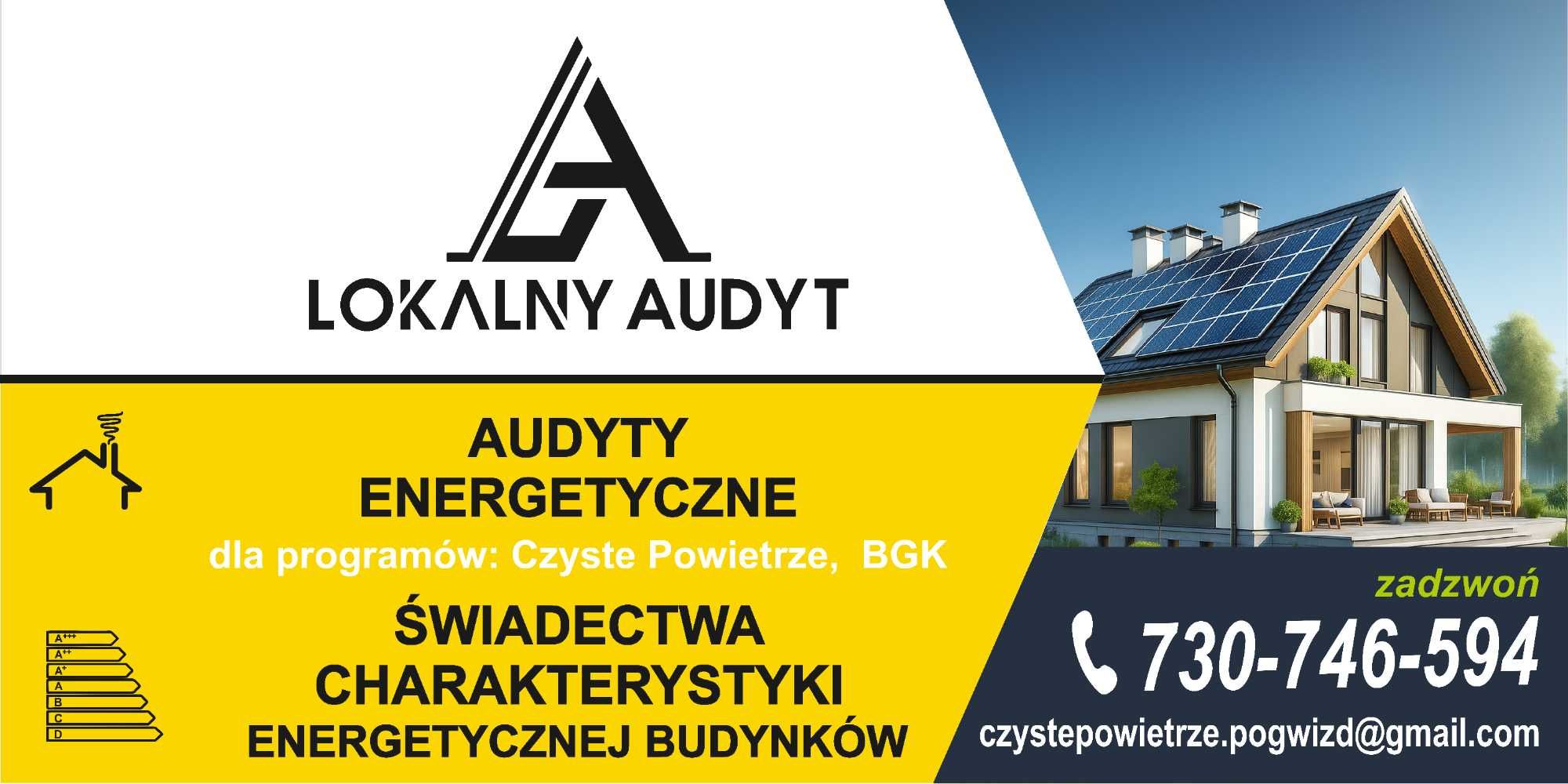 Audyt energetyczny | CZYSTE POWIETRZE | Świadectwo ŚCHE