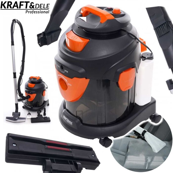 KRAFT&DELE Odkurzacz Przemysłowy Piorący Sucho Mokro 1600w 20l KD482