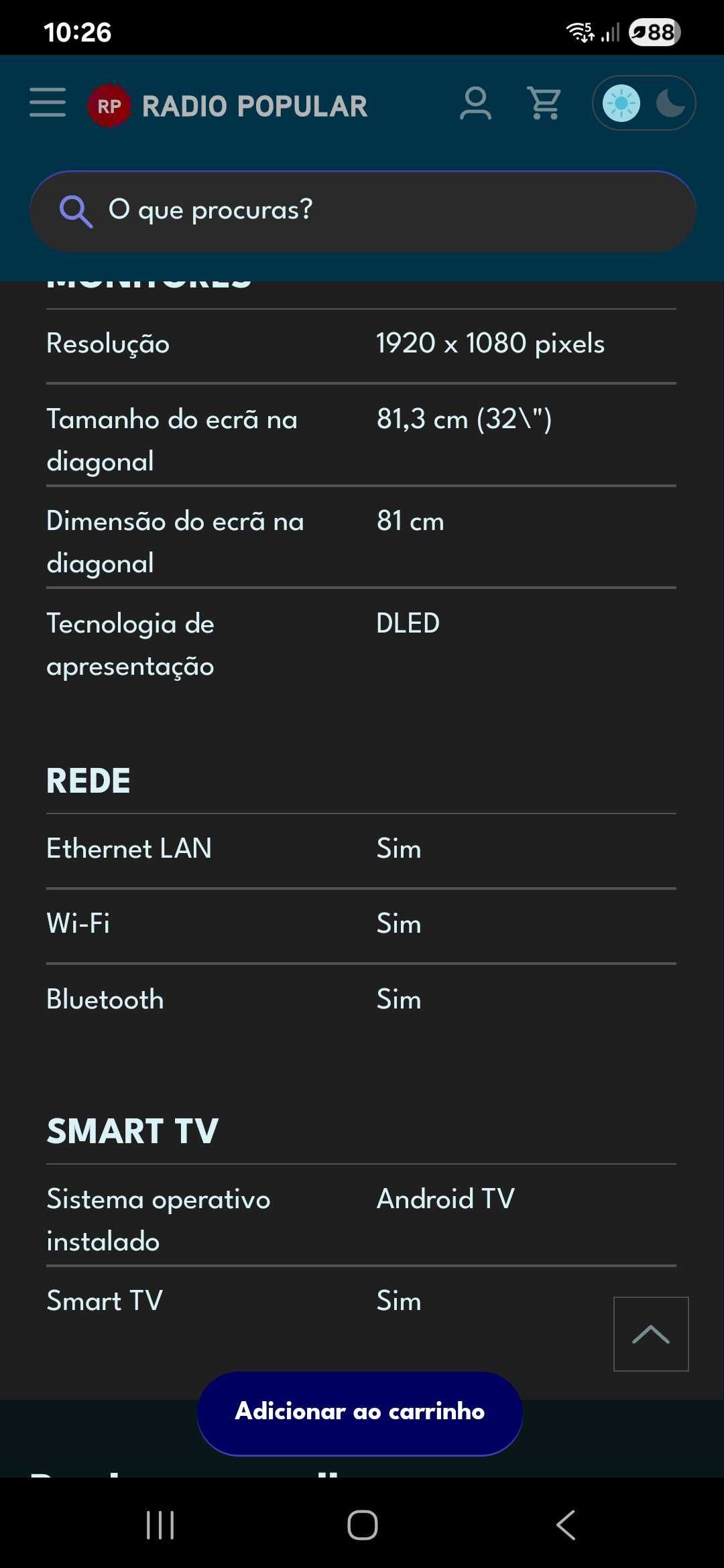 Tv Eletronia 32'