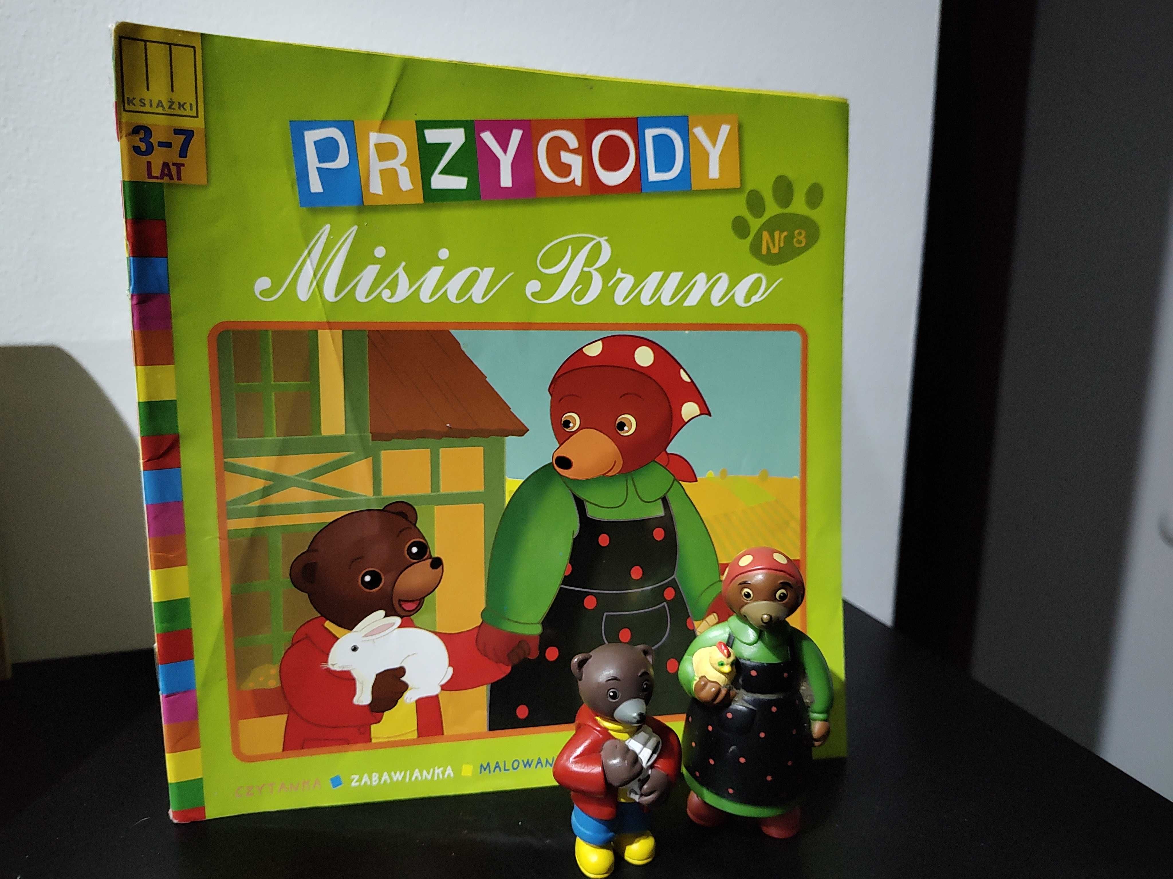 Przygody Misia Bruno Nr 8 Miś Bruno odwiedza gospodarstwo + 2 figurki