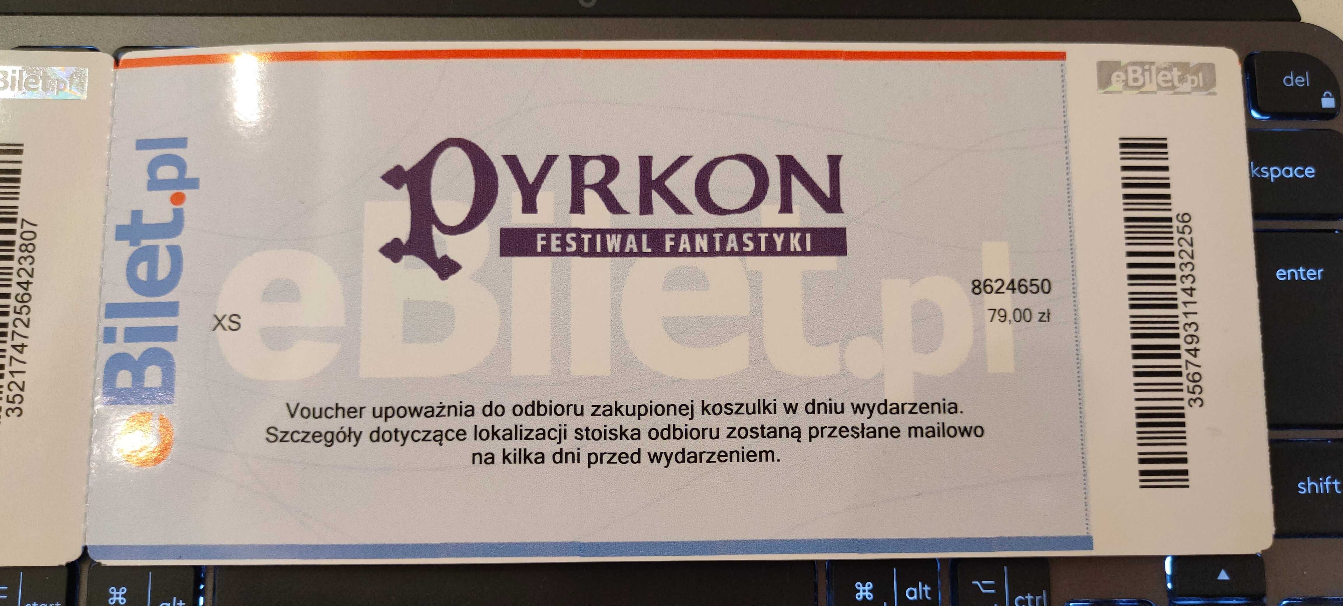 Bilety na Pyrkon 2023 -nigdy nie użyte, stan idealny, wyjęte z koperty