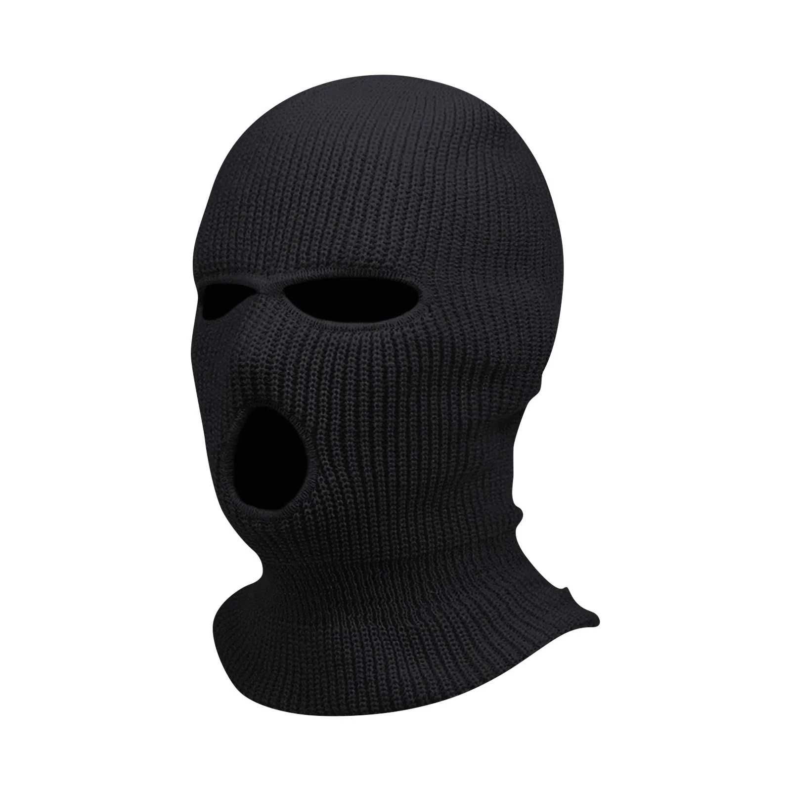 Kominiarka Balaclava Streetwear Czarna 3 Otwory