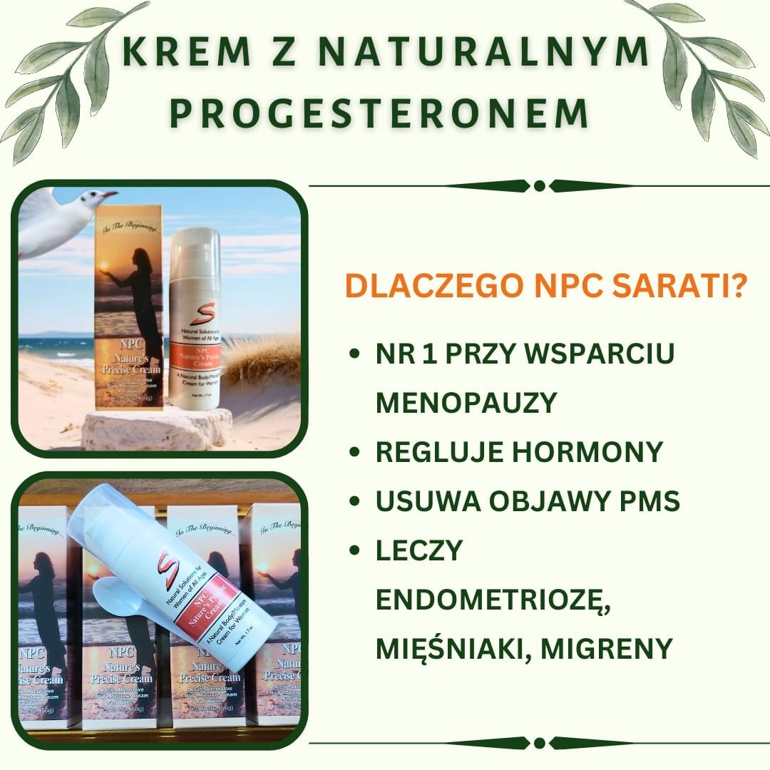 Krem z naturalnym progesteronem NPC Sarati