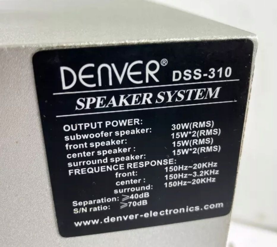 Комплект динаміків DENVER DSS-310 5.1