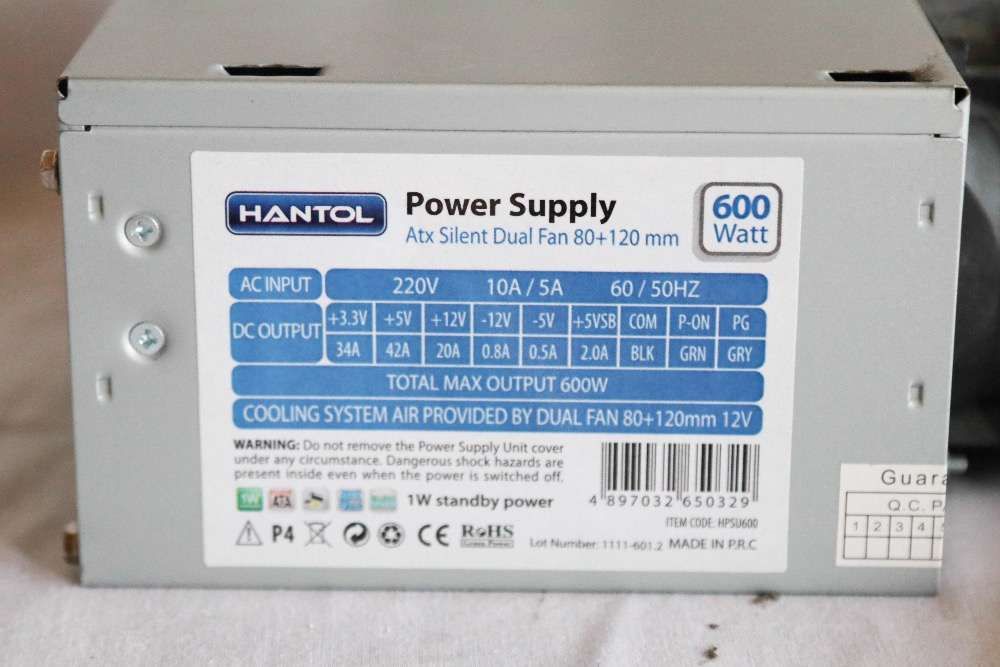 Power supply 600 w