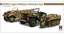 Hobby 2000 model do sklejania 1:72 WWII LIGHT MILITARY VEHICLES SET