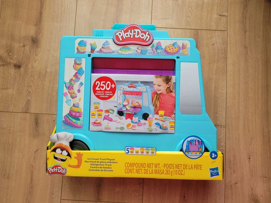 NOWY zestaw ciastolina Playdoh Lodziarnia play-doh ciężarówka z lodami