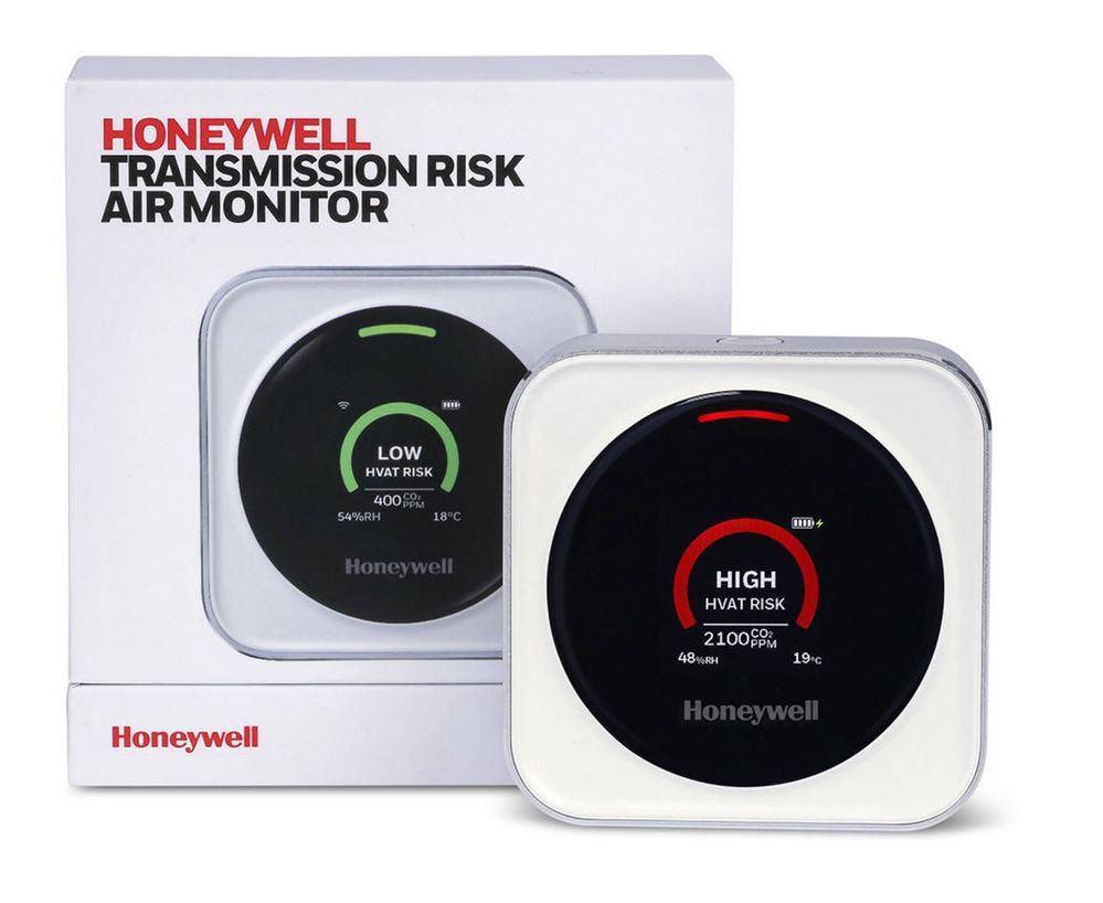 Honeywell монітор ризику повітряно-крапельної передачі вірусів