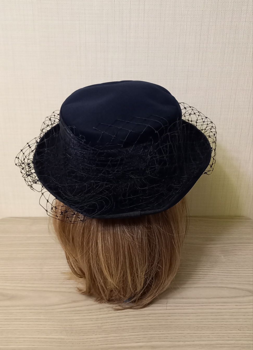 Шляпа шляпка с вуалью