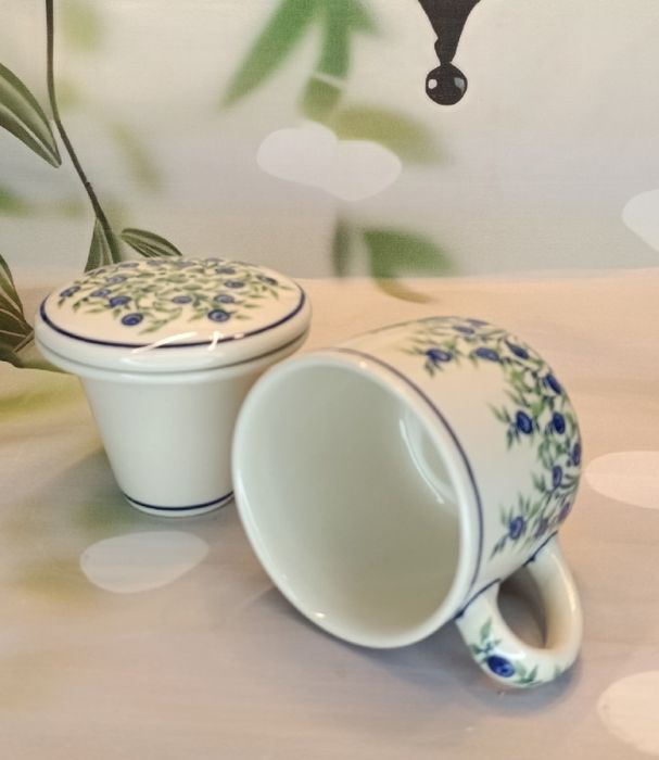 * Kubek ceramiczny do parzenia ziół ceramika Z.C. Bolesławiec