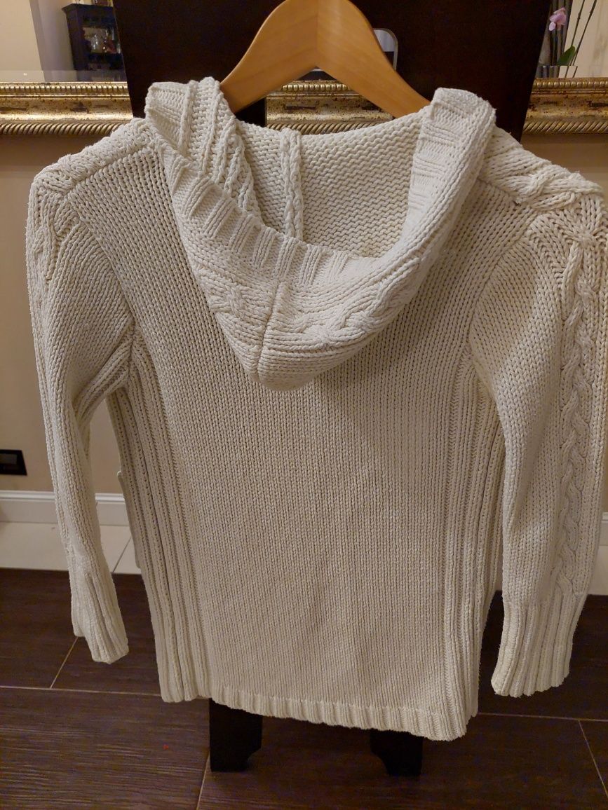 Sweter z kapturem 7-8 lat 122-134 cm