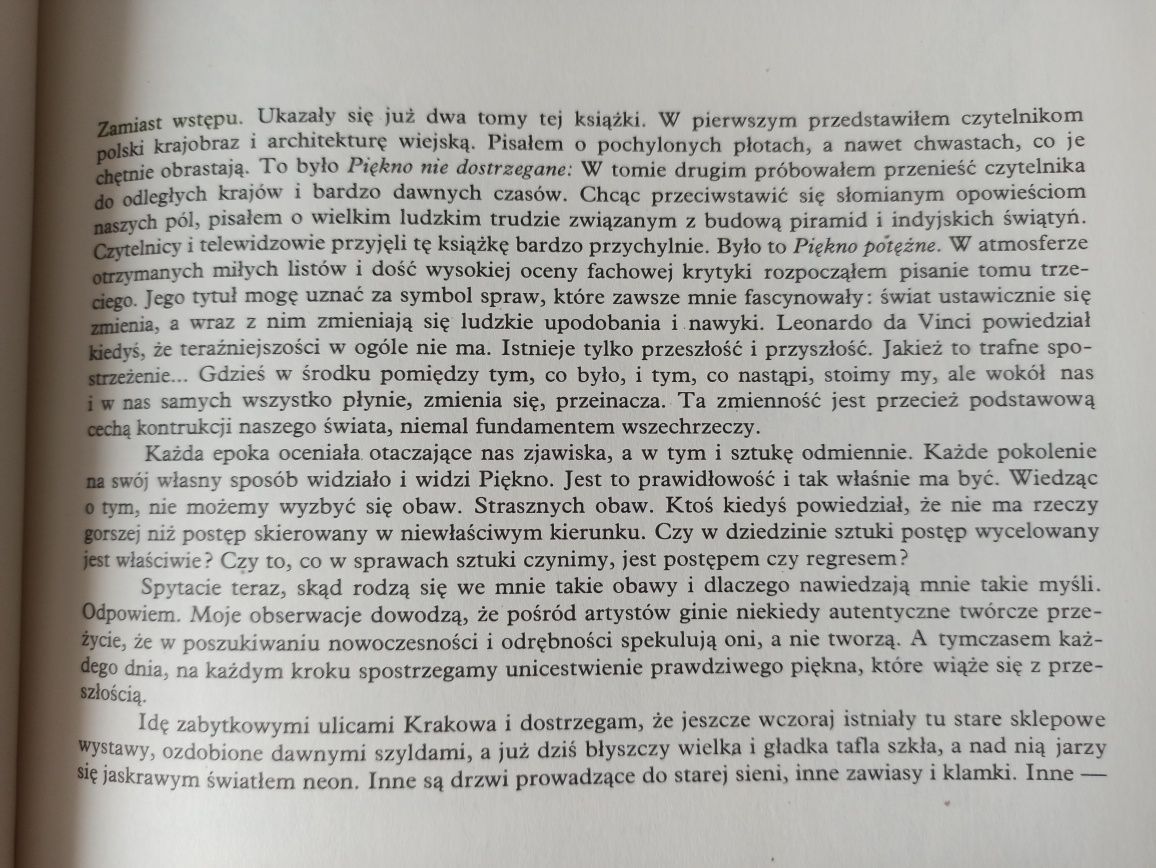 "Piękno utracone" Wiktor Zin