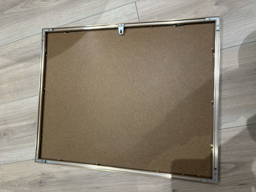 Ramka szklana z metalowa ramą 50x40 cm