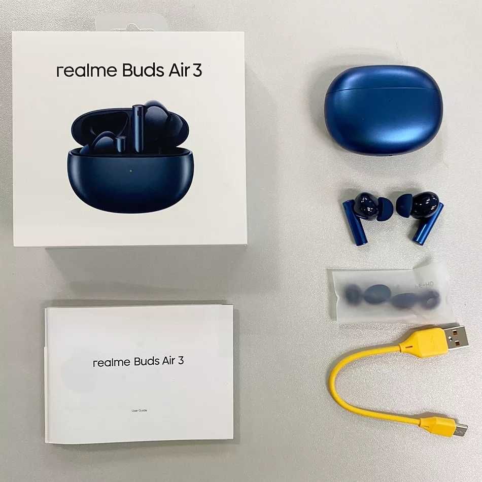 ⇒ Наушники Realme Buds Air 3 (3 цвета) - multipoint ANC 42dB 5,5ч/30ч.