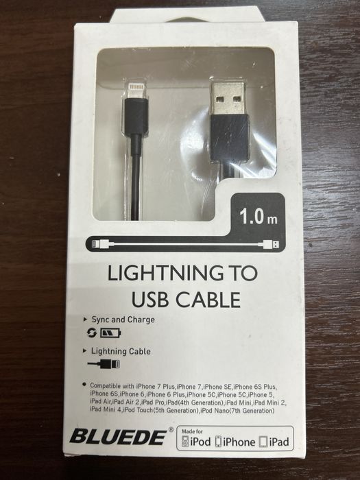 Плівка гідрогелева для iPhone, кабель mfi, iPhone 7 silver neverlock