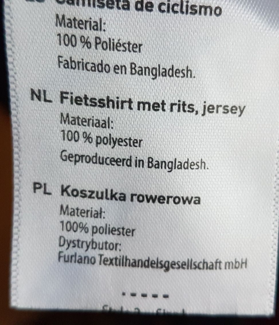 Koszulka kolarska,rowerowa męska rozm.L/XL