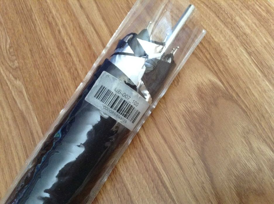 Зонт Mircopro UB-007 100см (черный/серебристый/полупрозрачный)