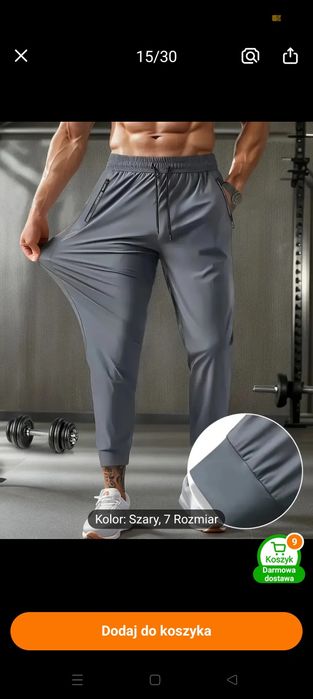 Nowe spodnie L, elastyczne, do ćwiczeń